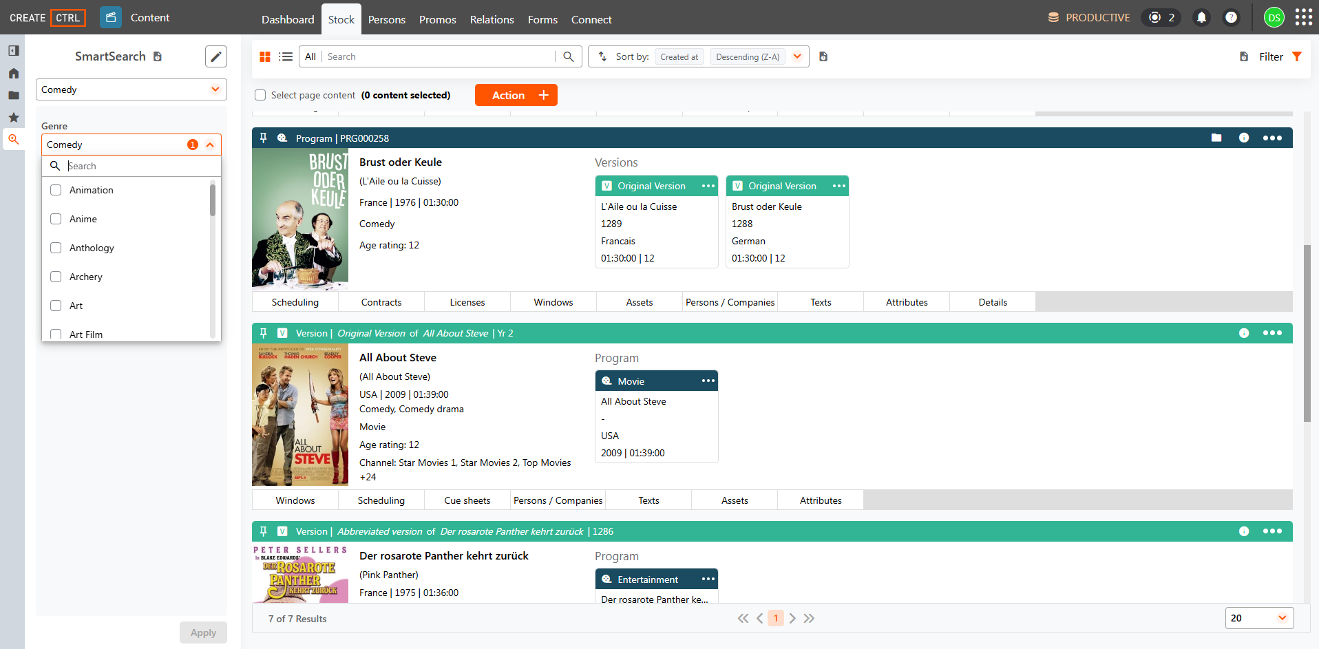 Content data management